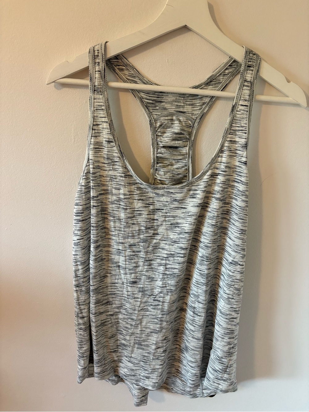 Lululemon Tank Top Tiger Space Dye White Size 12